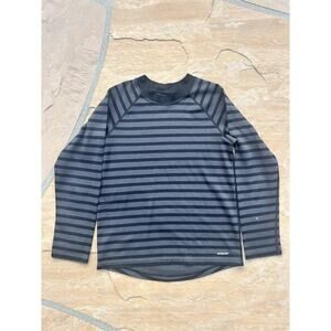 Patagonia Shirt Girls Large 12 Capilene Midweight Long Sleeve Top Outdoors Black